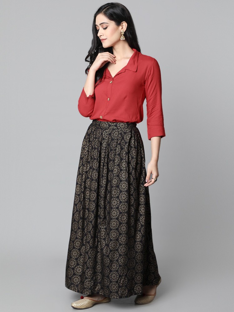 Jaipuri long skirt with top hotsell