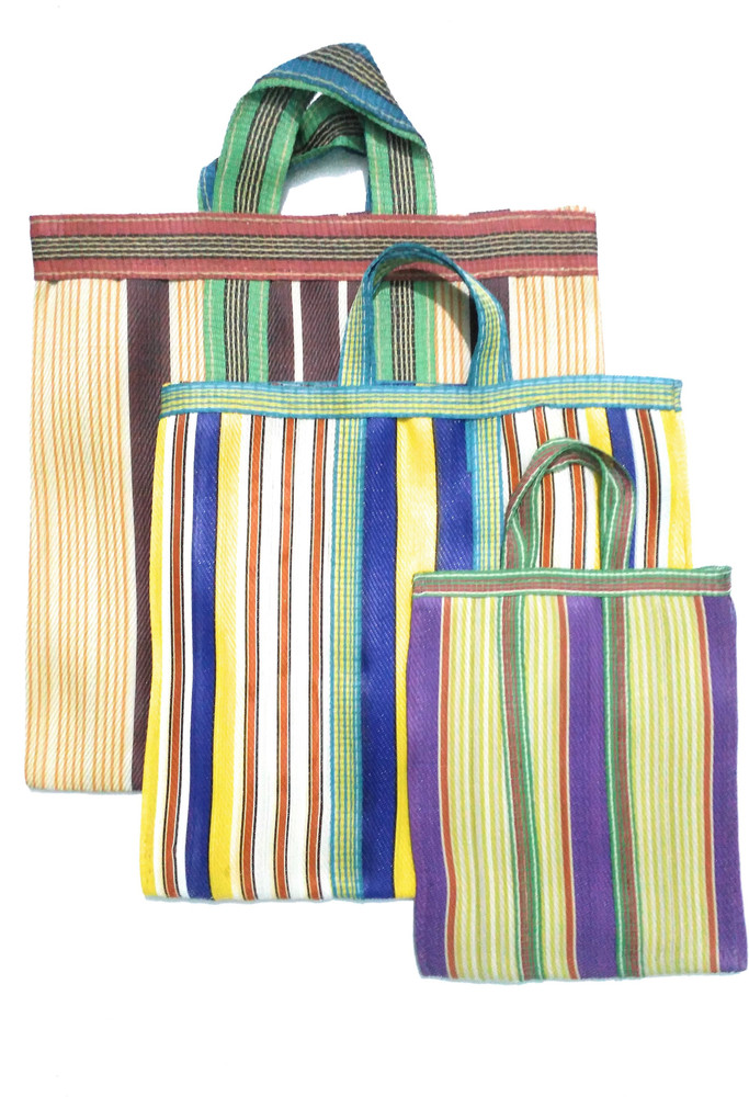 SSNIP Reusable Nylon Grocery Shopping Bags with Heavy Duty Handles Multicolor 1 Large 1 Medium 1 Small Set of 3 Pack of 3 Grocery Bags Price in India