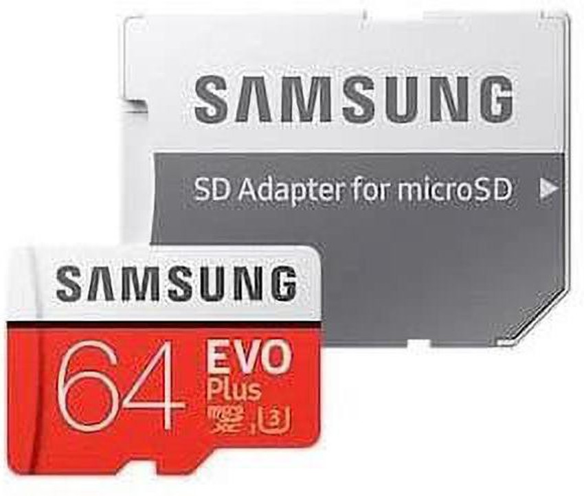 SAMSUNG EVO plus 64 GB MicroSD Card Class 10 95 MB s Memory Card SAMSUNG Flipkart
