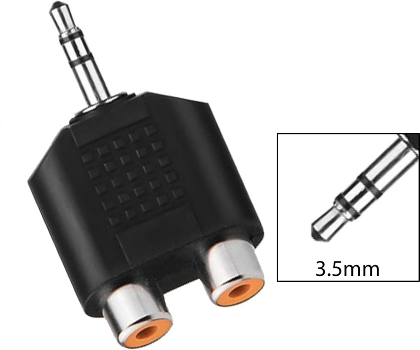 ADAPTADOR JACK RCA A PLUG 3.5 MM