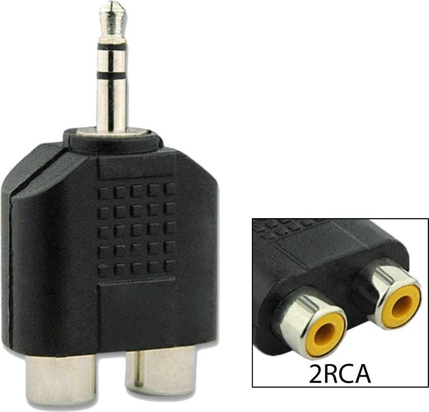 ADAPTADOR JACK RCA A PLUG 3.5 MM