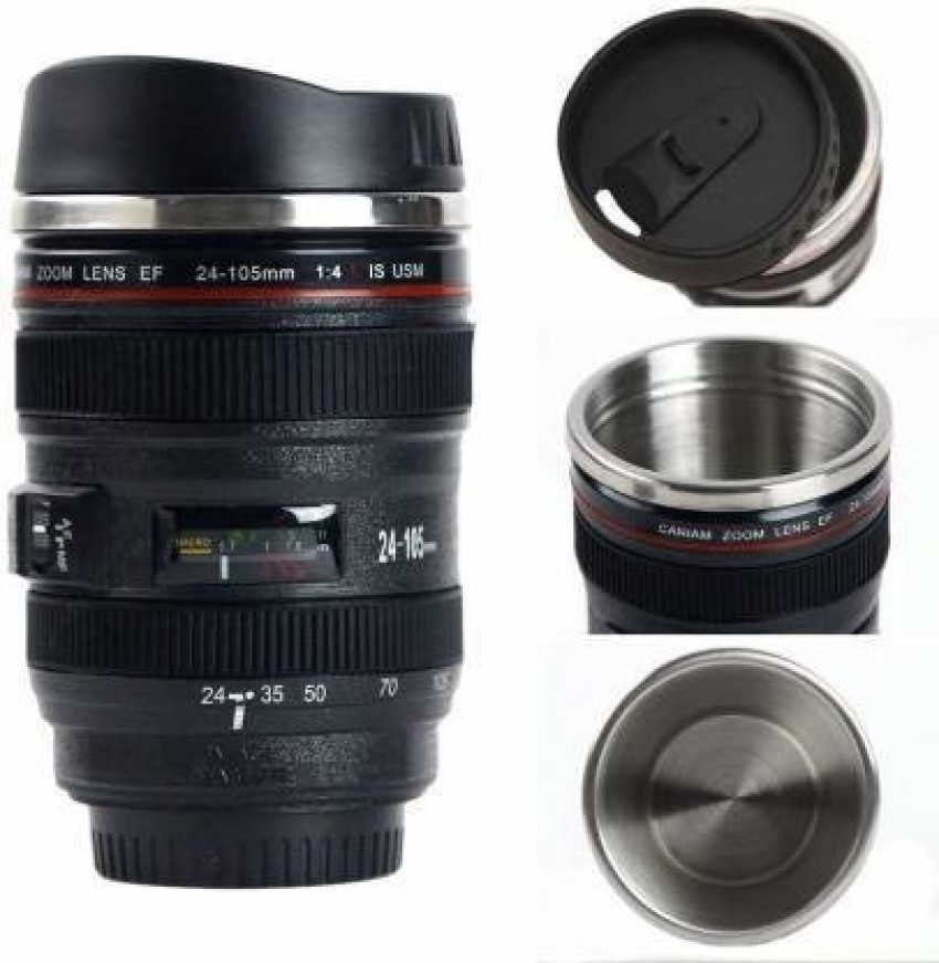 Profiline Camera Lens with Stainless Steel Travel Thermos Camera