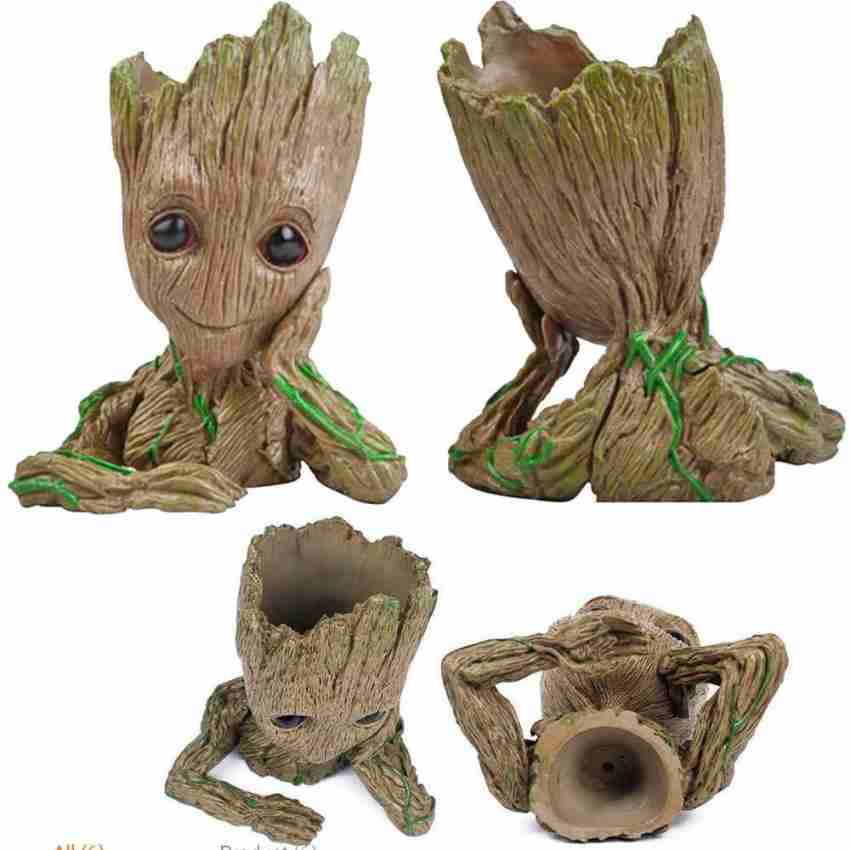 SHUBHEKSHA Guardians Of The Galaxy Groot Pen Holder, Flower Pot - Guardians  Of The Galaxy Groot Pen Holder