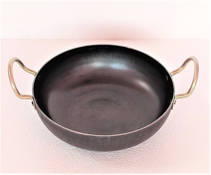 Iron Gravy Kadai,iron Kadai,frying Pan for Cooking,pan Heavy Base