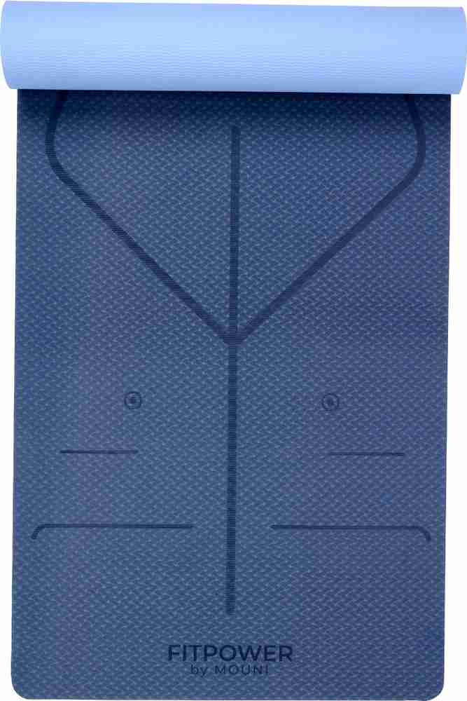 Fitpower by mouni Yoga Exercise Mat Instructional Alignment