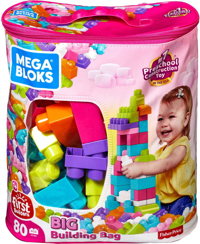 Mega bloks bag pink sale