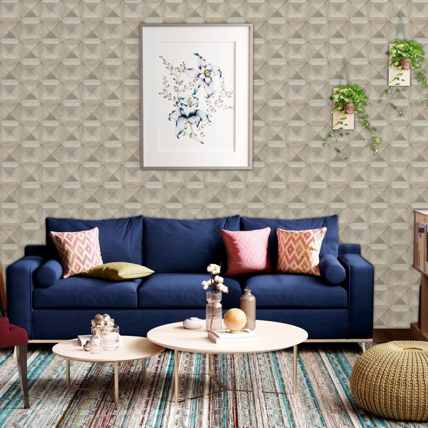 Sprucing Up Your Living Room With DIY Wallpaper  The DIY Lighthouse