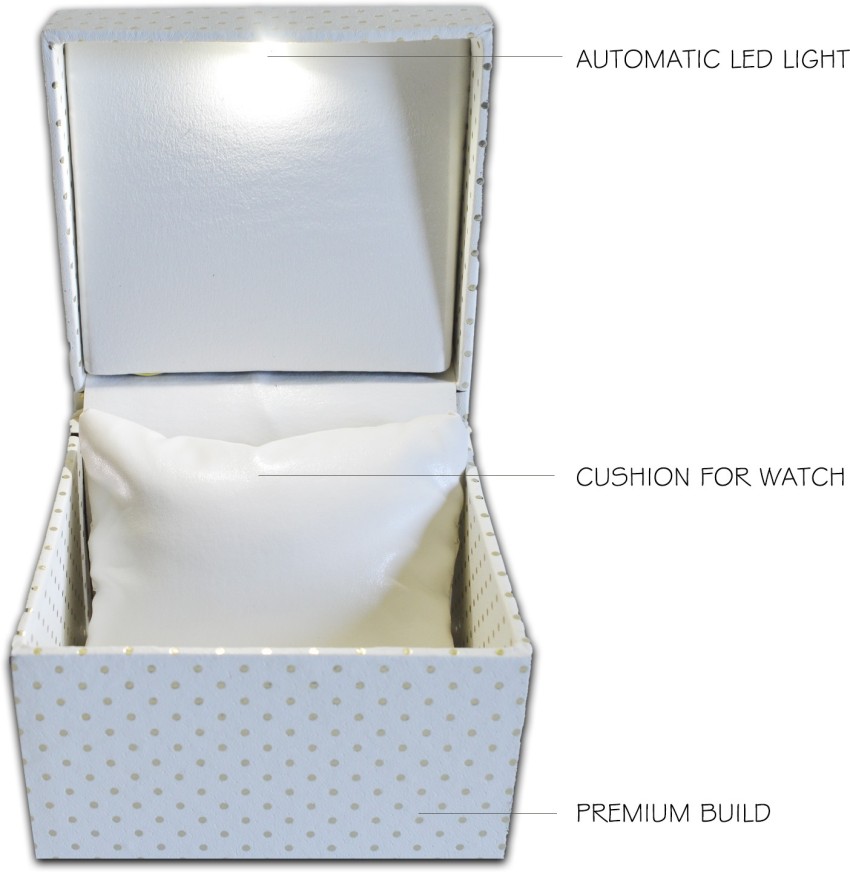 Watch box best sale with led light