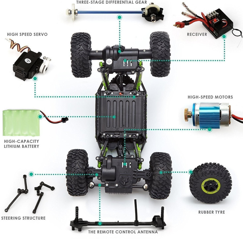 Elektra HB Rock Crawler Original 1 18 Scale 4WD 2.4 Ghz 4x4