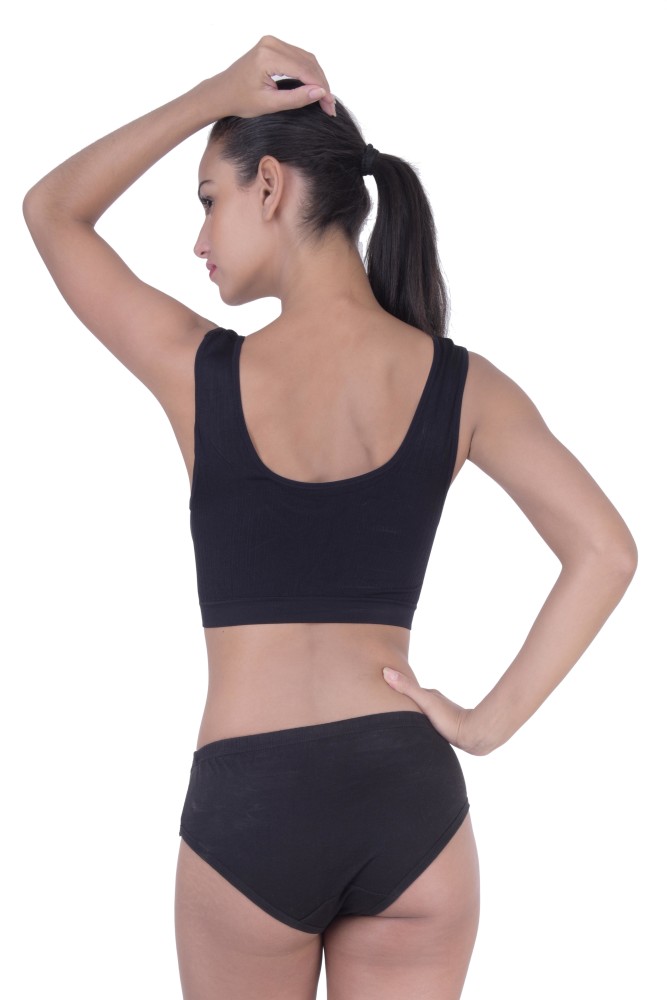 Piftif Women Sports Lightly Padded Bra - Buy BLACK PINK Piftif Women Sports  Lightly Padded Bra Online at Best Prices in India