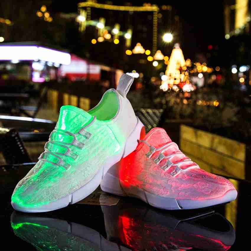 LED Light Up Shoes for Men Women, Light Fiber Optic India