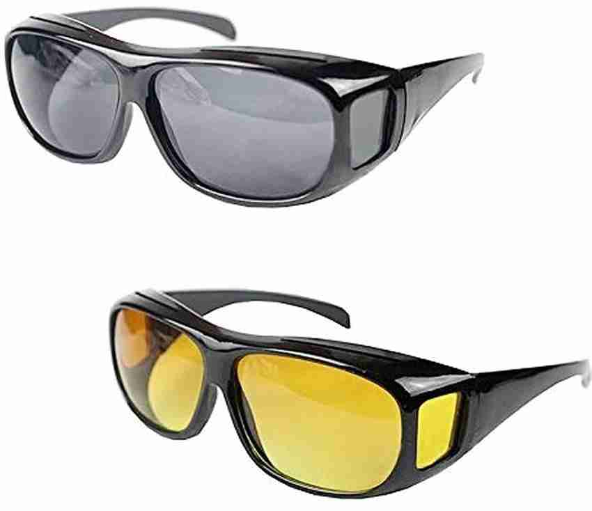 Wrap around on sale sunglasses night vision