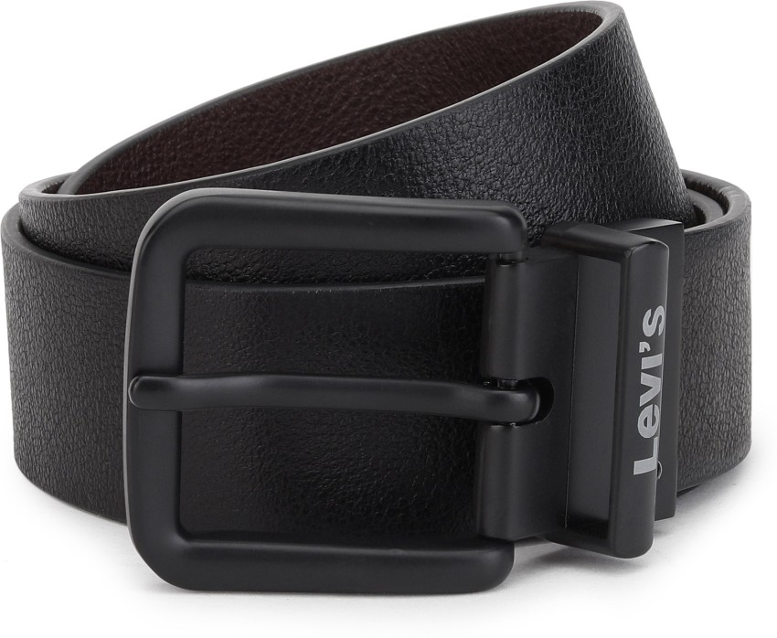 Leyva men's belt in reversible leather