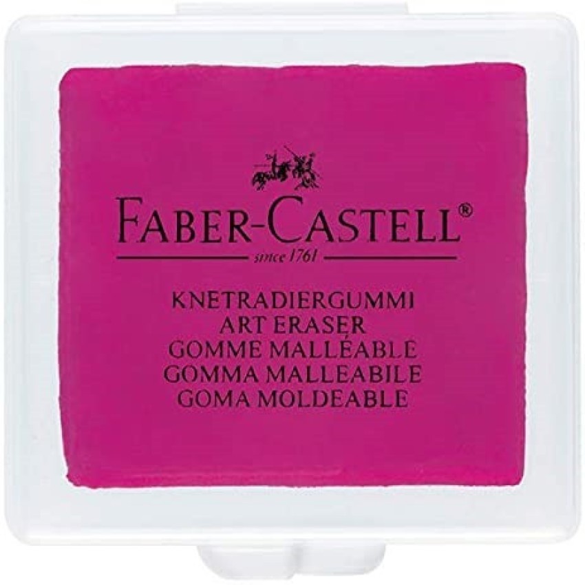 FABER-CASTELL Artist Kneadable Eraser - Random Assorted  Color Pack of 2 Non-Toxic Eraser - KNEADED ERASER