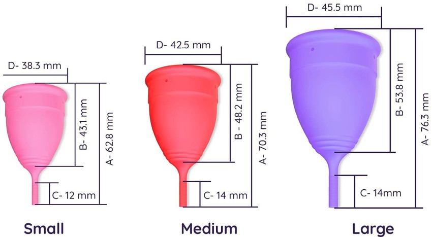 Buy SANFE REUSABLE MENSTRUAL CUP WITH NO RASHES LEAKAGE OR ODOR - PREMIUM  DESIGN FOR WOMEN - LARGE Online & Get Upto 60% OFF at PharmEasy