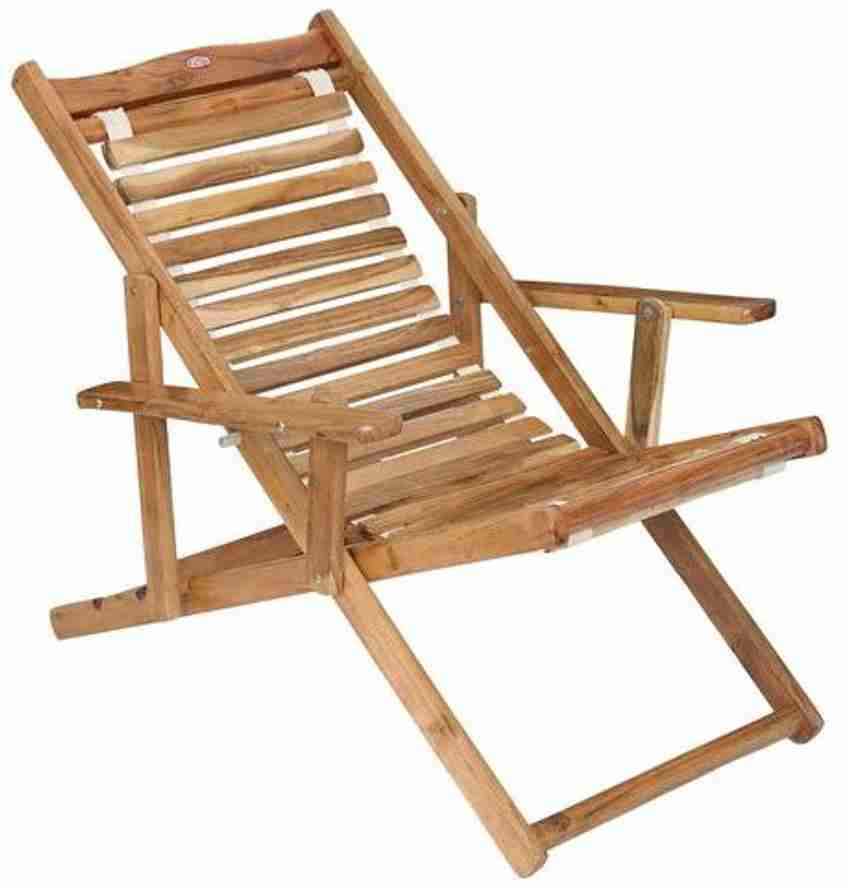 Wooden folding outlet recliner chair