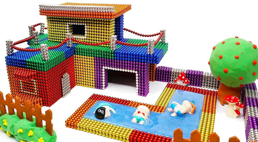 MagGravity Powerful 216 pcs 6X6 cube of 6 colors 5mm Magnetic