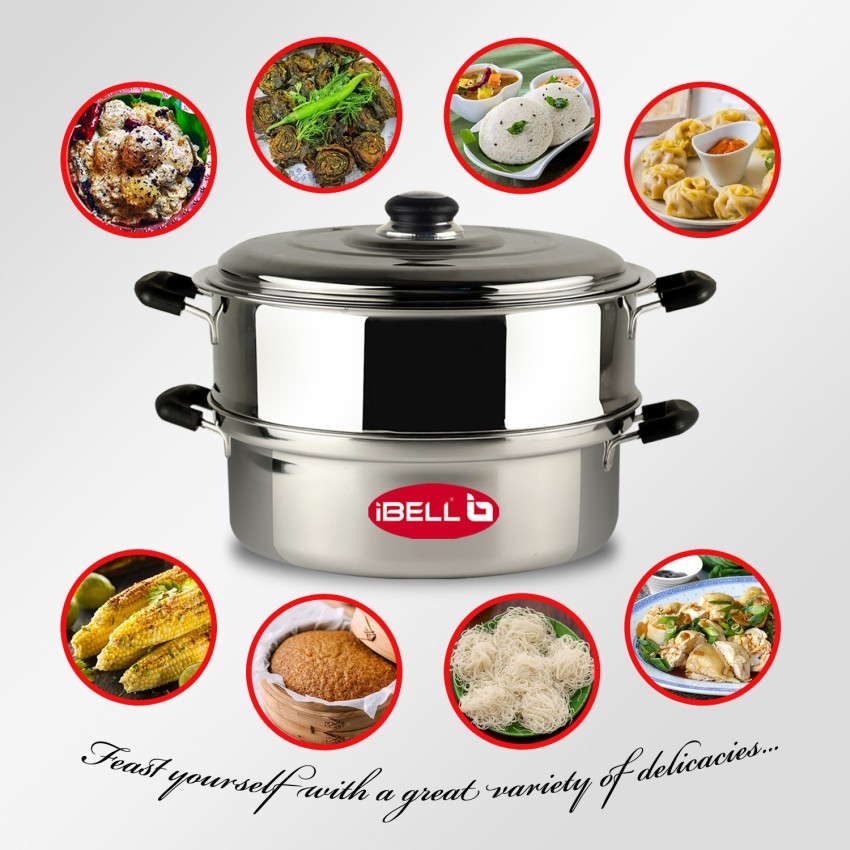 iBELL 1.5KG Stainless Steel Steam Pot, Thermal Rice Cooker with Rubber  Gasket (Induction Based Pot)