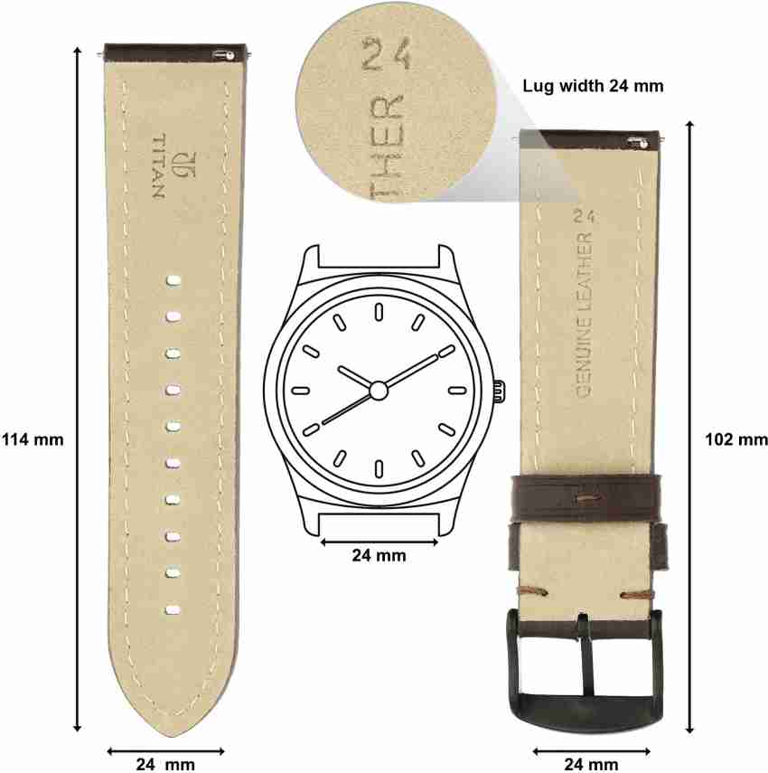 Titan genuine 2024 leather strap