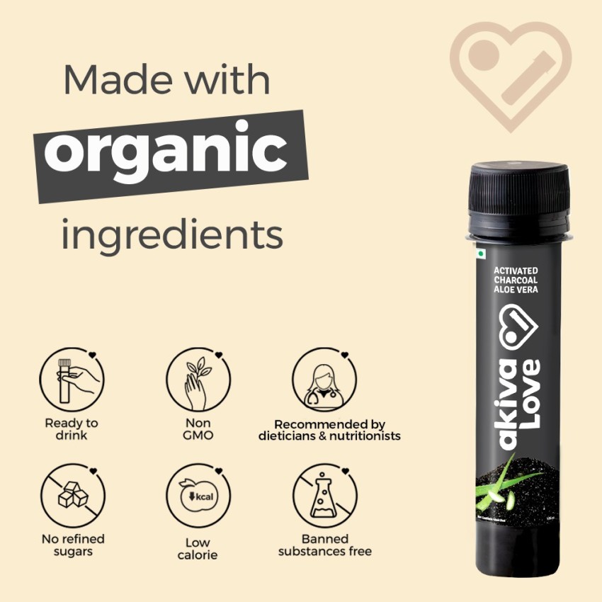 Akiva Superfoods Activated Charcoal Health Shots for Detox Price in India -  Buy Akiva Superfoods Activated Charcoal Health Shots for Detox online at