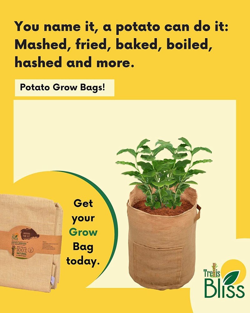 Geo Fabric Potato Grow Bag 15 x 12 inches Soil Volume ~ 30 litters