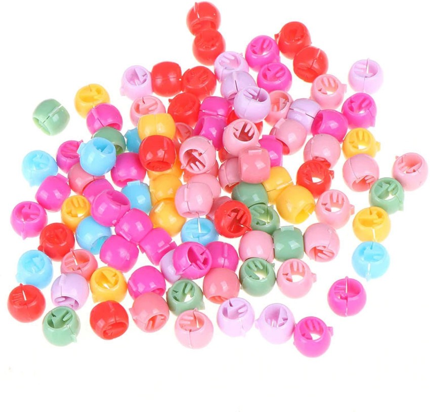 maanya enterprises Stylish Small Round Size hair beads for Kids & Girls  Women Hair pack of 60 pcs in multicolour Hair Clip Price in India - Buy  maanya enterprises Stylish Small Round
