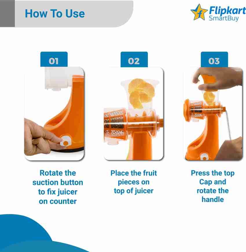 Flipkart SmartBuy Plastic FKSBHJ1 Hand Juicer Price in India Buy Flipkart SmartBuy Plastic FKSBHJ1 Hand Juicer online at Flipkart