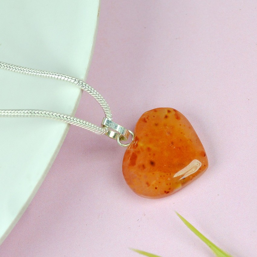 Aggregate more than 146 carnelian crystal heart necklace latest ...