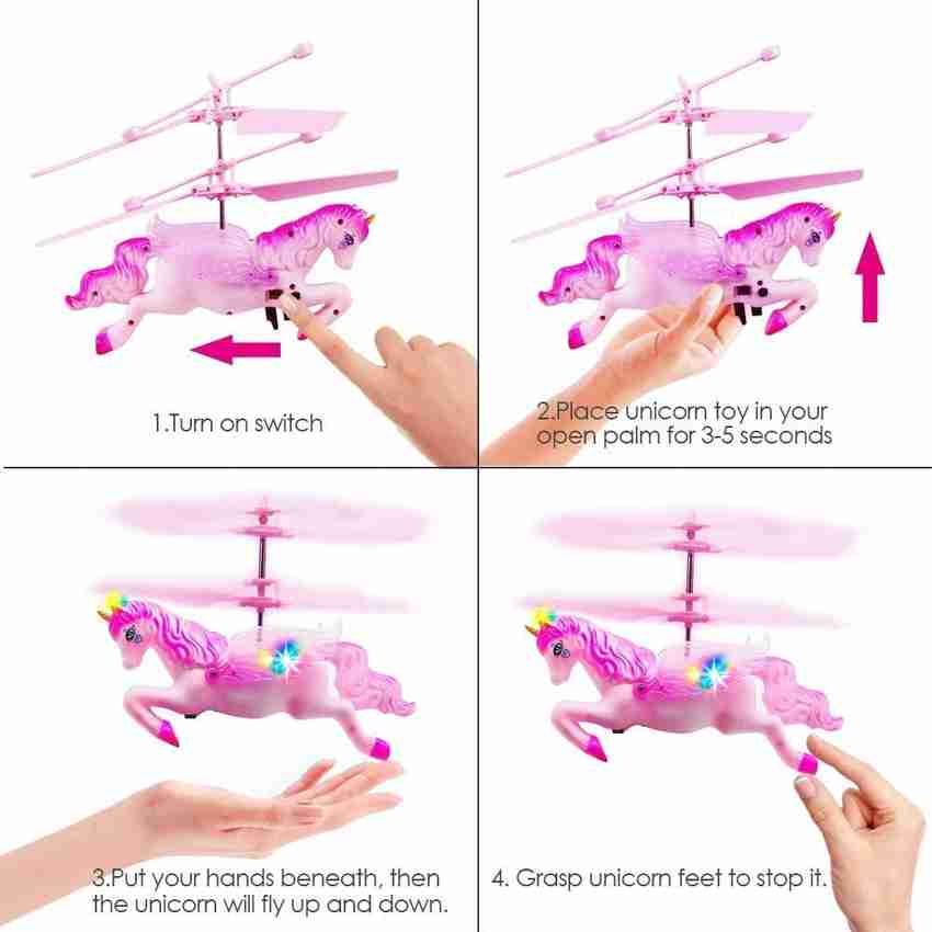 Flying shop unicorn helicopter