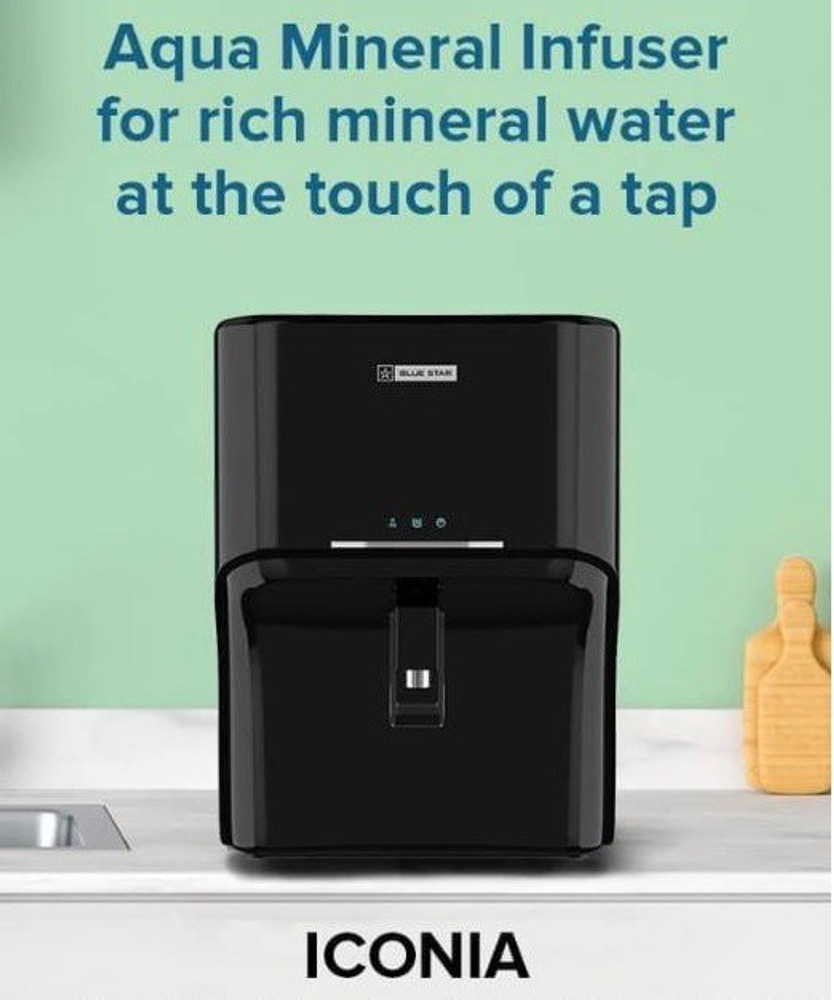 Bluestar 7Litres Iconia RO UV BLACK IC4BLAM01 Water Purifier