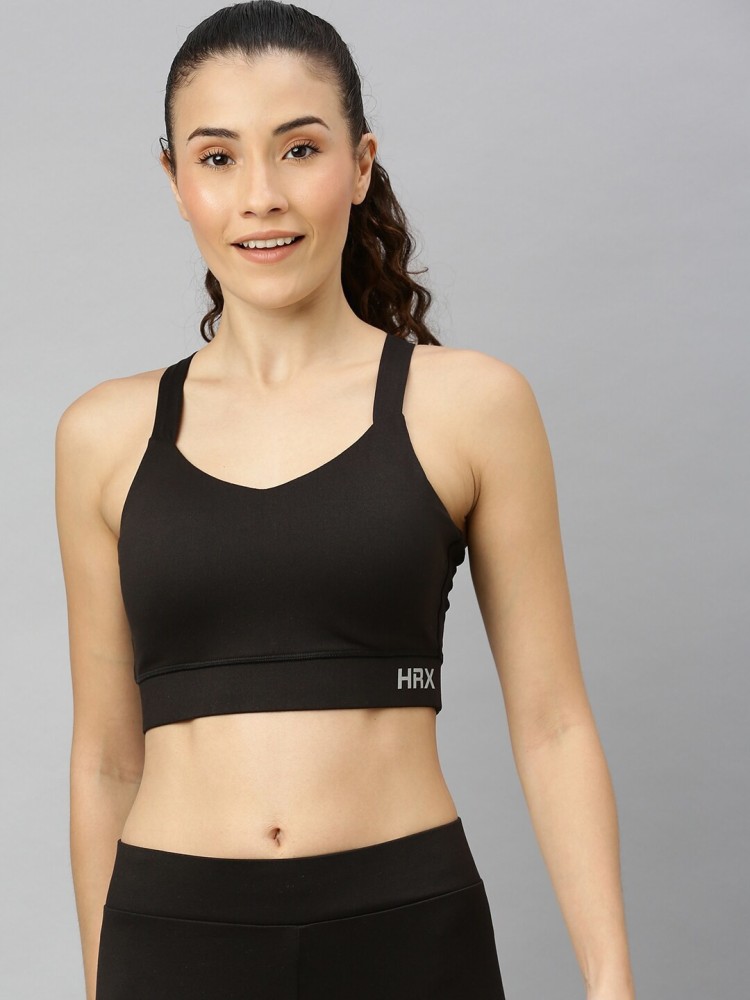 HRX lightly paded sports bra✨  Sports bra, Bra, Athletic tank tops