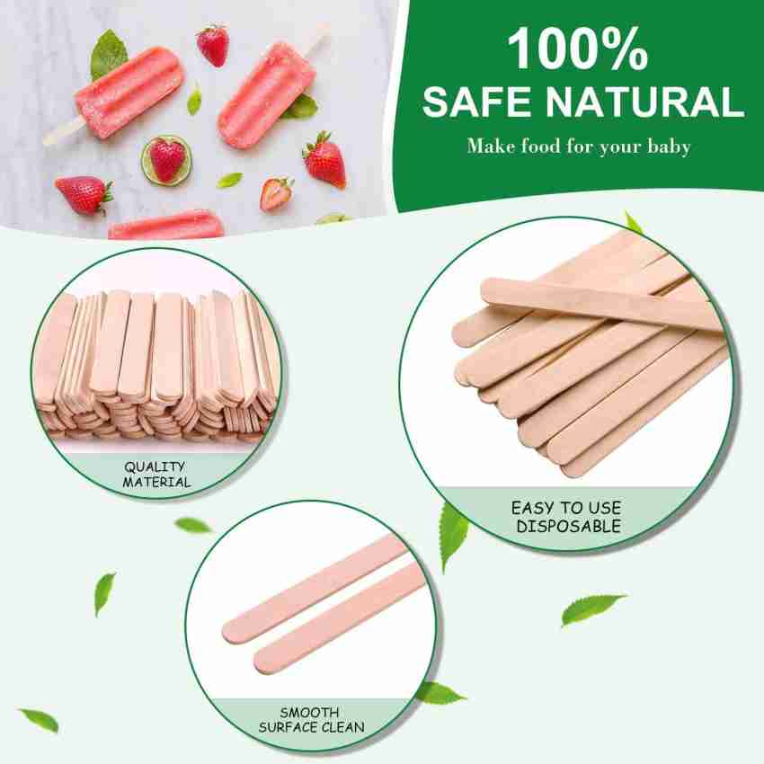 Popsicle Sticks, Compostable And Biodegradable Wooden Craft Sticks For Arts  & Crafts Projects, Ice Cream, Waxing And Treat (600 Pieces), Multicolor