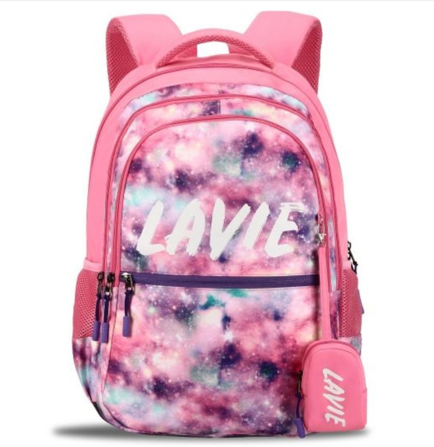 Lavie Sport Beach 34L Polyester Casual Backpack with Rain Cover | School Bag,  College Bag (Black) : Amazon.in: Fashion