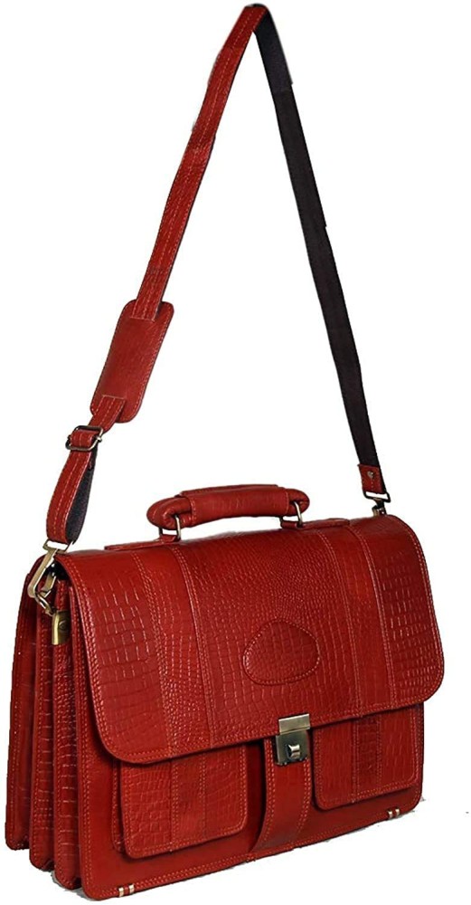 Buy Leather Villa LV Leather laptop messenger and shoulder bags