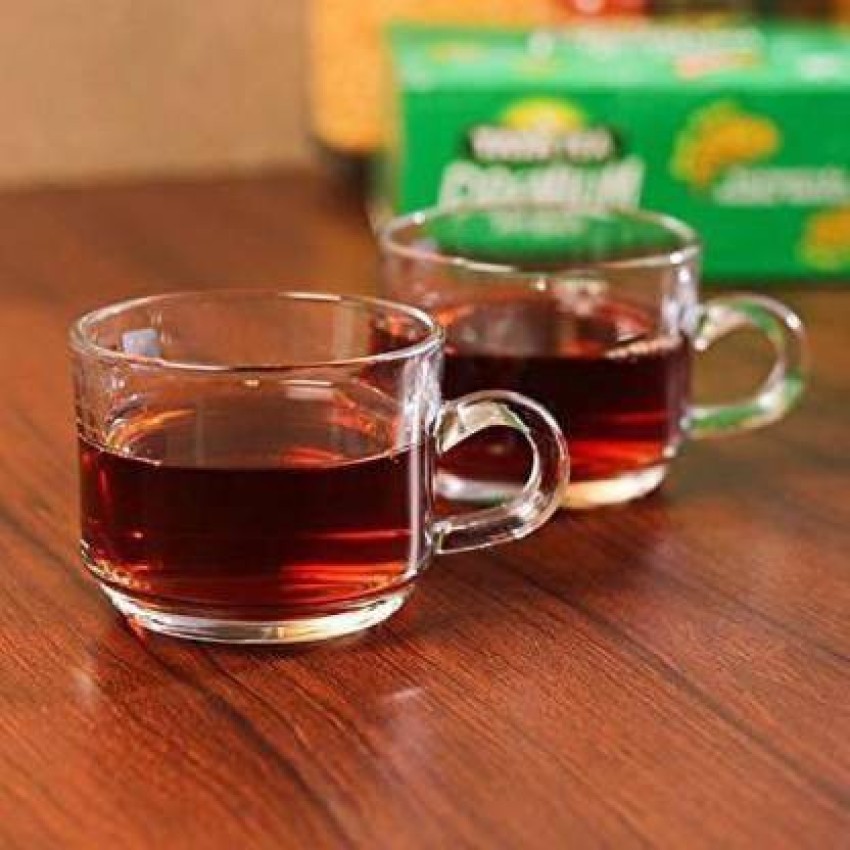 kitchen weapons Pack of 6 Glass TEA CUP 003 Price in India - Buy