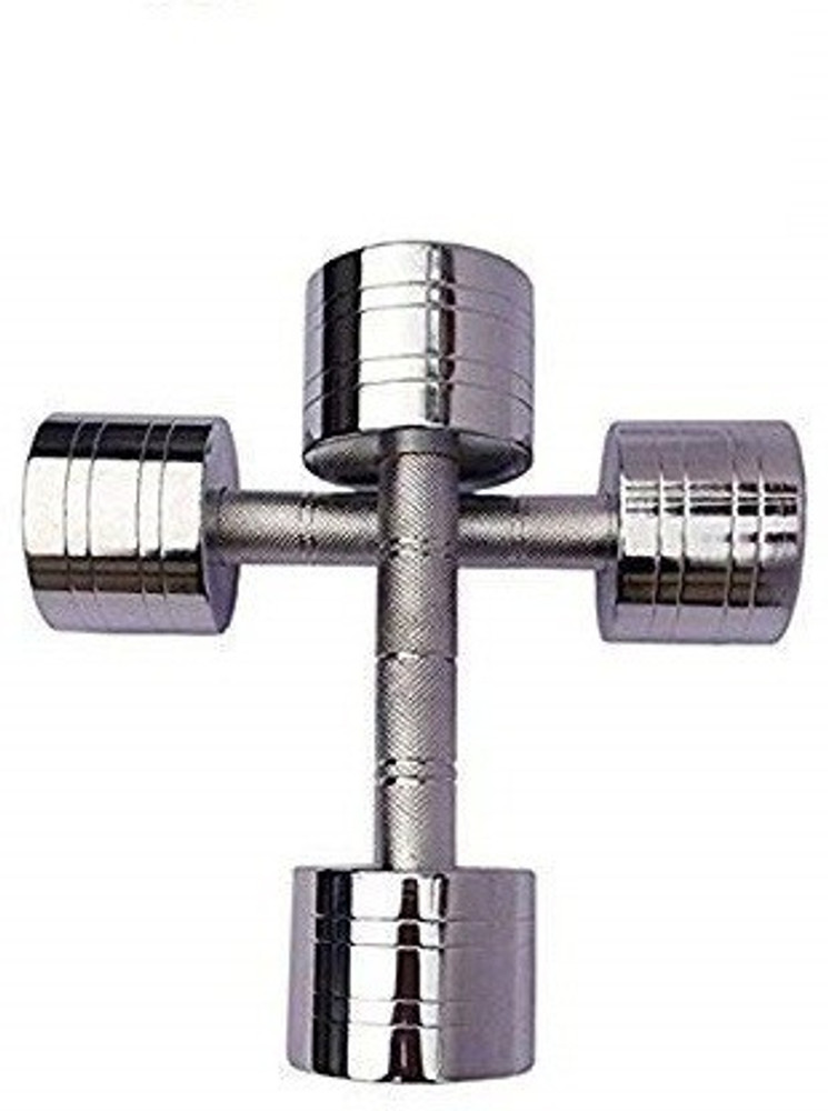 Bhatia Sports Steel dumbbell chrome 7.5kg set of 2 7.5 kg X 2 pcs. 15kg. Fixed Weight Dumbbell Buy Bhatia Sports Steel dumbbell chrome 7.5kg set of 2 7.5