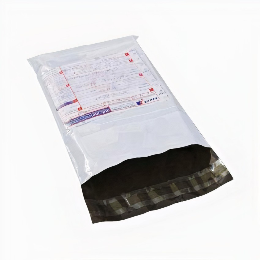White and black LDPE A3 Plastic courier bags For Shipping Thickness 55  Micron