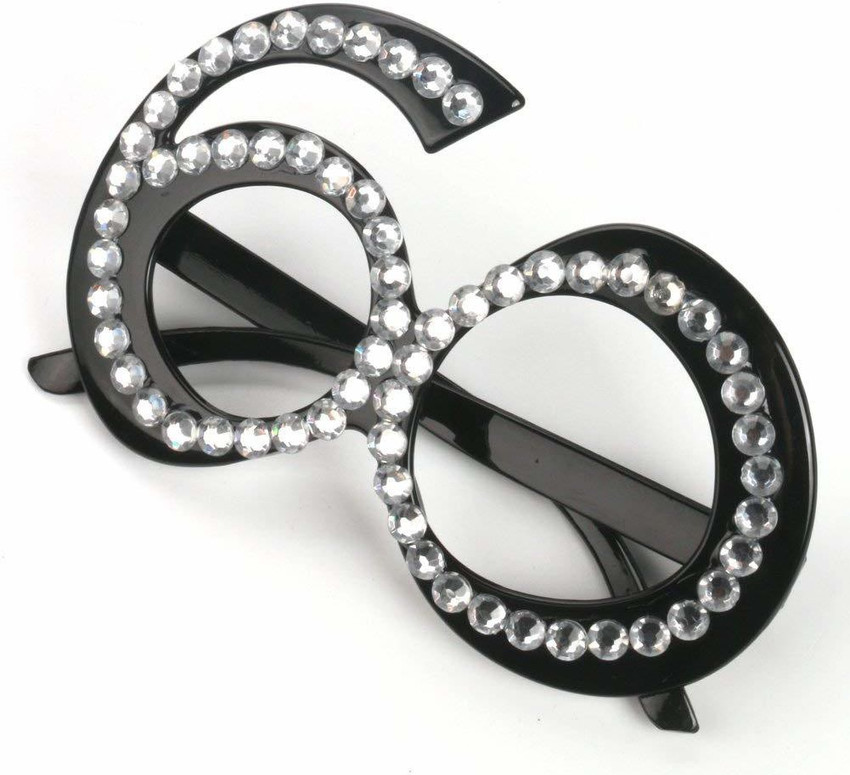 Hippity Hop 60th Birthday Glasses Goggle Number Crystal Frame