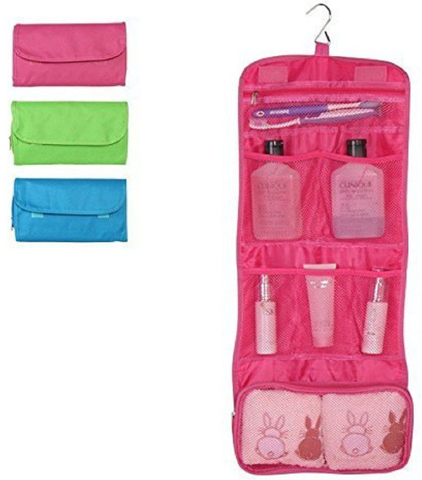 PAVITYAKSH Folding Hanging Travel Cosmetic Bag Makeup Organizer