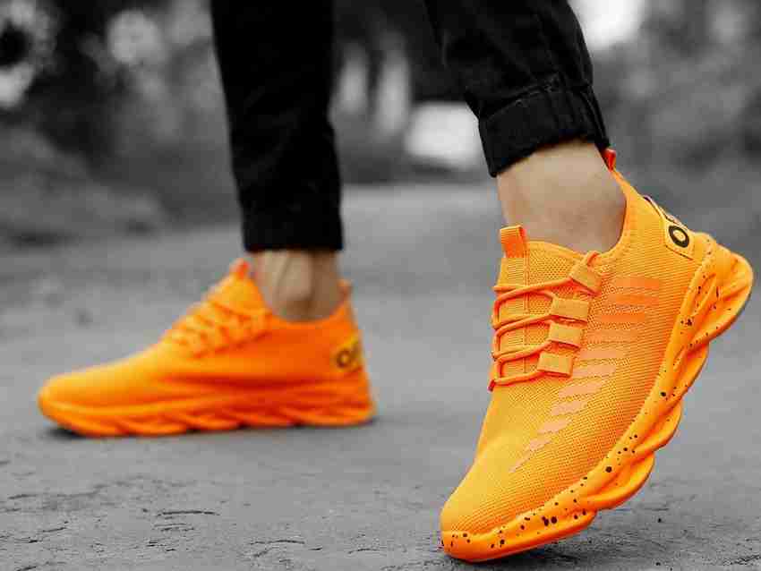 Kircom Orange sneaker shoes for men Casual trendy shoes Sneakers For Men Buy Kircom Orange sneaker shoes for men Casual trendy shoes Sneakers For Men Online at Best Price