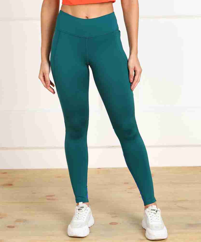 REEBOK Color Block Women Green Tights Buy REEBOK Color Block Women Green Tights Online at Best Prices in India Flipkart