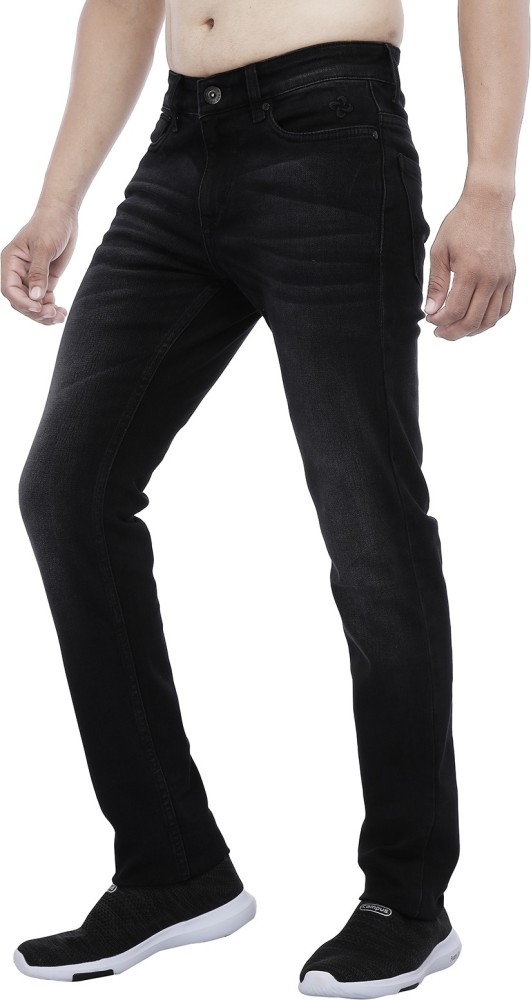 Estrolo Stretchable Slim-Fit Grey Jeans for Men