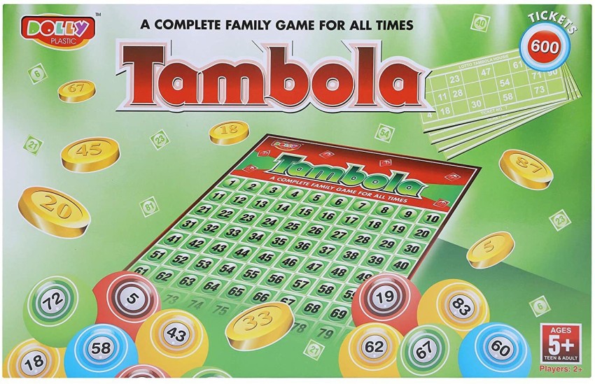 DOLLY PLASTIC Tambola House Lotto Game with 600 Tickets Party