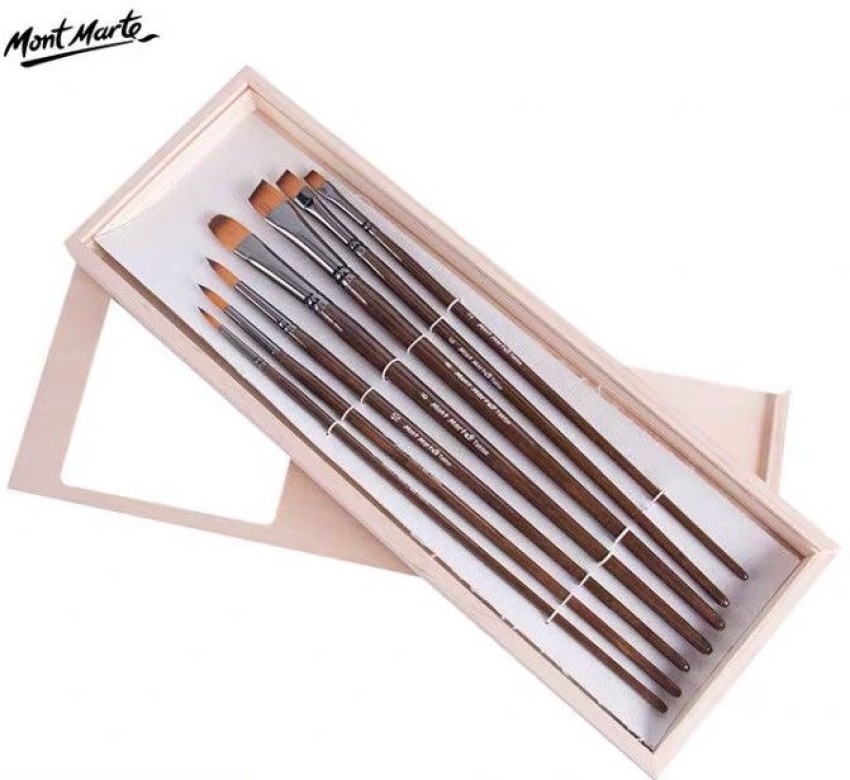 Mont Marte Acrylic Brush Set in box 7pc