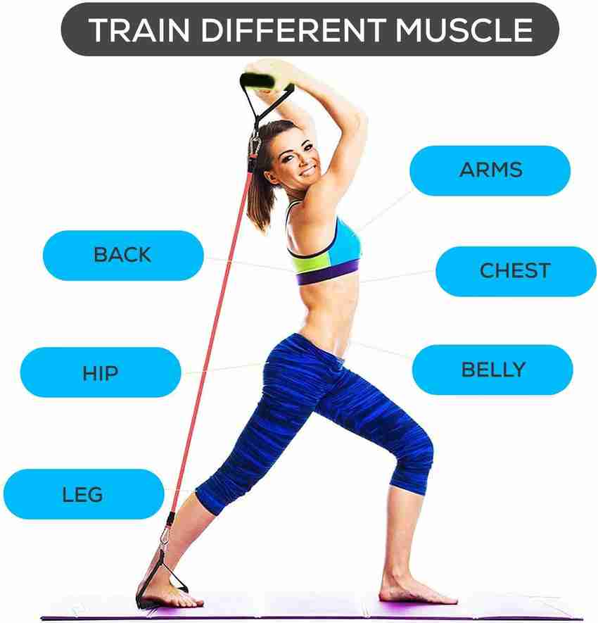 Home workout with stretch bands outlet