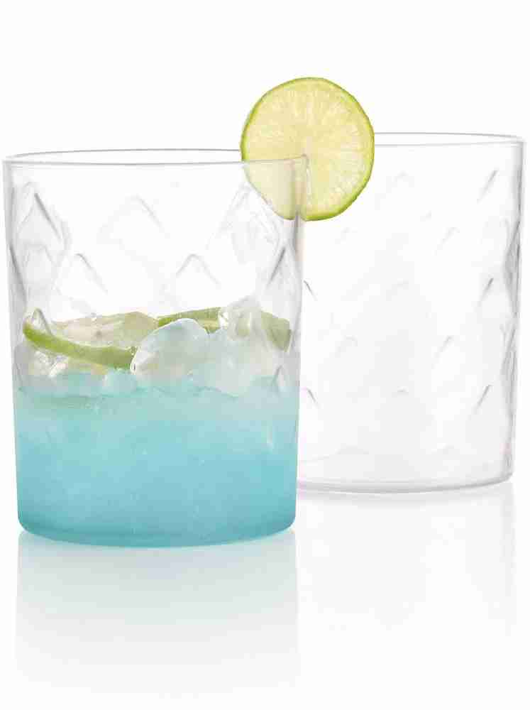 Plastic Unbreakable Stylish Transparent Water Glass/Juice Glass/Saga Magic Glasses  Set- (300 ml)