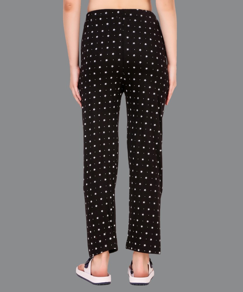 YOLAI Women's Thermal Fleece Pajama Pants Polka Dot Print Comforts Trousers  Warm Casual Trousers Homewear, Black, Medium : : Clothing, Shoes &  Accessories
