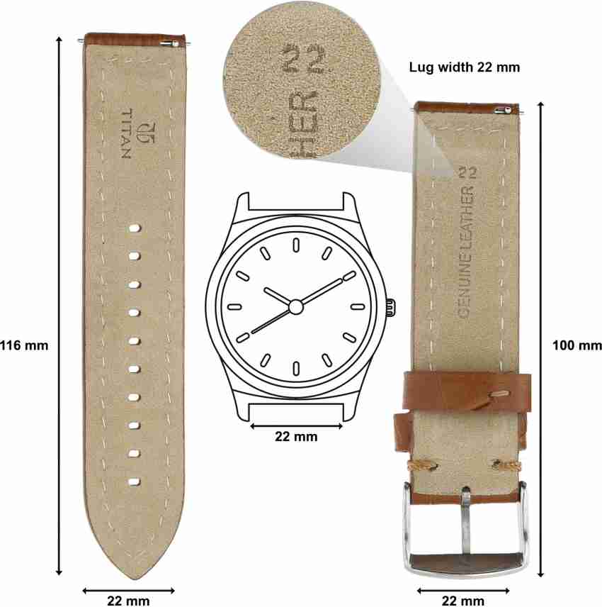 Titan watch straps 22mm sale