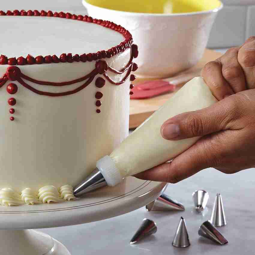 Baking Pastry Piping Tool Set Including Piping Bag, Cake Decorating Tools,  Cookie Press Gun