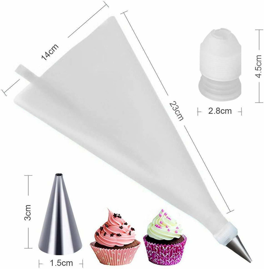 VIRAHI 12 Piece Cake Decorating Set Frosting Icing Piping Bag Tips